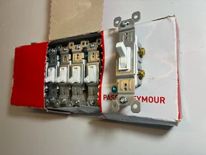 Single-Pole 1-Pole Toggle Switches 15-Amp (10 Pack) WHITE 120V Residential Grade - Picture 1 of 11