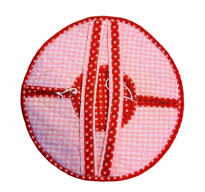 #4263 Adjustable round Caserole Carrier quilted 17" - Image 1 of 4