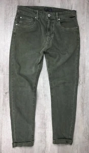 Zara Man Denim Wear Skinny Jeans Green Tapered Pants EUR Size 38 US Mens Size 30 - Picture 1 of 12
