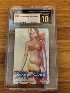 Helena Phone Cards CGC Pristine 10 Dead or Alive Phone Card Anime Waifu DOA Game - Picture 1 of 4
