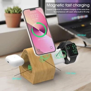 1Pcs Wireless Charging Station For Apple, 3 in 1 Wireless Charger Stand B3X3 - Bild 1 von 10