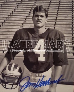 JIM HARBAUGH Michigan Football Bo Schembechler pp SIGNED Go Blue 8"x10" Photo - Picture 1 of 1
