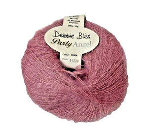 Debbie Bliss Party Angel Mohair and Silk 1 Ball Color 15508 Pink 25g 218 yards - Picture 1 of 2