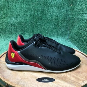 Zapatos de conducción PUMA Drift Cat Decima x Scuderia Ferrari negros rojos talla 9 para hombre - Imagen 1 de 7