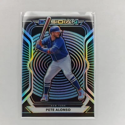 Pete Alonso 2021 Chronicles Obsidian Carolina Blue Parallel No 12 New York Mets  - Image 1 of 2