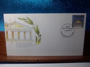 First Day Cover📮(PSE)Centenary of The Inter-Parliamentary Union 1989📮Darwin NT - Picture 1 of 2