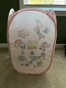 New with Tag NWT Disney Pixar Toy Story Pink Pop Up Child Laundry Hamper 1.87 ft - Picture 1 of 17