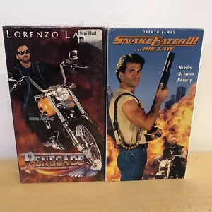 Snake Eater 3: His Law & Renegade (sealed) 2X VHS - Lorenzo Lamas - Tracy Cook - Imagen 1 de 6