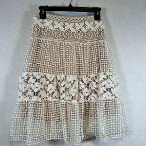 Nuevo Vestido Corto Jovani 2 Piezas Encaje Marfil Talla 4 - Imagen 1 de 11