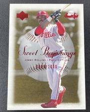 Jimmy Rollins 2001 Upper Deck Sweet Spot Sweet Beginnings Card #67 #0289/1000