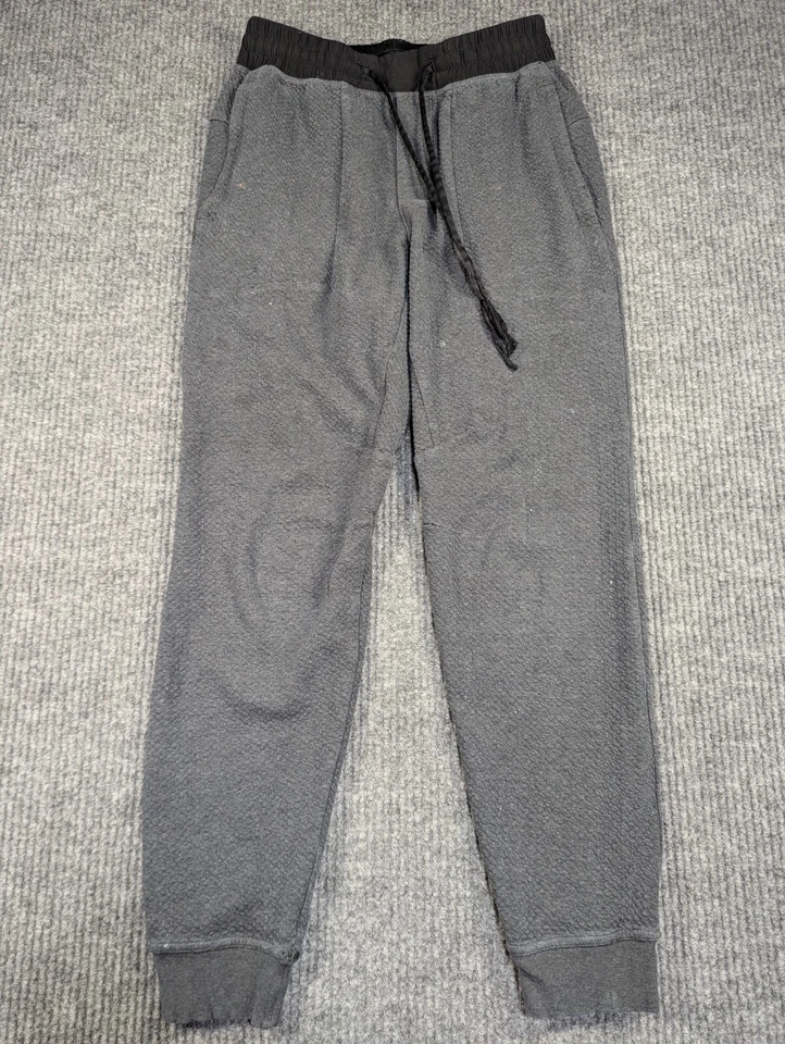 Pantalones Lululemon Para Hombre Pequeños Gris A Facilidad Texturizados Doble Tejido Algodón Jogger LEER Foto 1 de 4