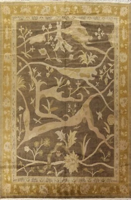 Vegetable Dye Nepalese Oriental Area Rug Palace Size Hand-knotted 12'x16' Carpet - Image 1 of 4