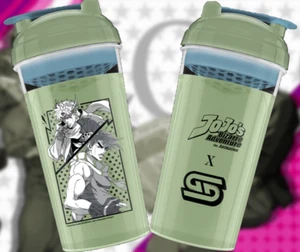 GamerSupps JoJo's Bizarre Adventure Shaker Cup Collab: Joseph & Caesar RARE! - Picture 1 of 4
