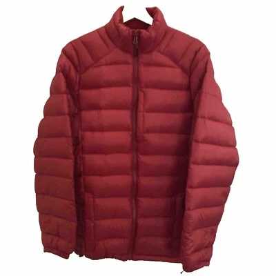 Cabelas 750 Goose Down Fill Puffer Jacket Mens MT Medium Tall Red Polyester - Image 1 of 4