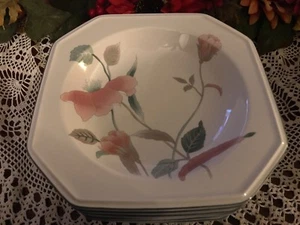 Mikasa Continental Silk Flowers Bowls lot of 4 - Picture 1 of 4
