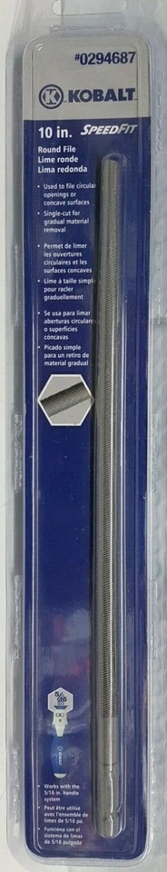 Kobalt SpeedFit 10 in. Round File (works with 5/16" handle system) #0294687 - Image 1 of 2