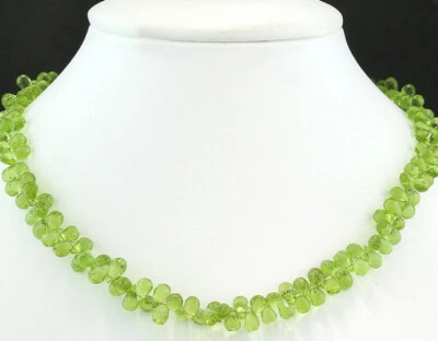 WOW! Peridot-Collier Kette total 140 CARAT Weißgold Wert 2.260 Euro Neu - Bild 1 von 4