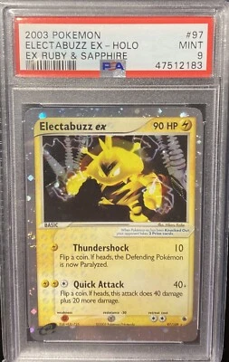 Pokemon Electabuzz ex EX Ruby & Sapphire Ultra Rare #97 GEM MINT PSA 9 - Image 1 of 3