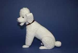 Vintage Pereiras Porzellan Pudel Hund weiß Made in Portugal Modell 1639 - Picture 1 of 7