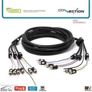 Cable Cinch de 6 canales Audison Connection BT6 250.2 2,5 metros cable de señal RCA Cinch - Imagen 1 de 2