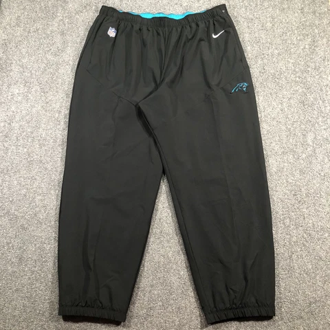 Nike On Field Apparel NFL Athletic Pants Mens 4XL Black Carolina Panthers Cover