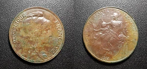 IIIrd Republic - 10 Centimes Daniel Dupuis 1913 - F.136/23 - Picture 1 of 1
