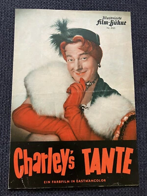 Filmplakat Filmprogramm ORIGINAL 50er "Charley's Tante" Heinz Rühmann Herta Fell - Bild 1 von 3