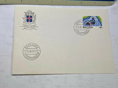 Iceland First Day Cover Duck 1977 - Image 1 of 2