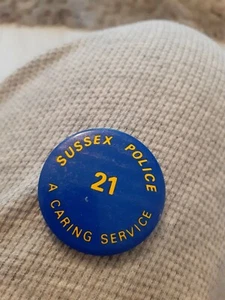Sussex Police Vintage Badge - Picture 1 of 2