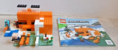 lot Lego Minecraft 21178 Le Refuge / Maison du Renard - 2 figurines 3 animaux - Photo 1/4