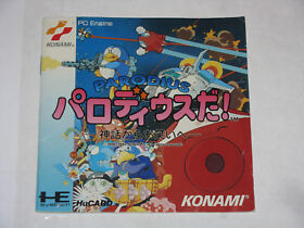 Parodius Da! replacement manual PC Engine TurboGrafx Japan