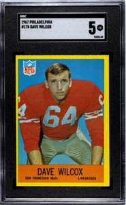 1967 Philadelphia Dave Wilcox #178 SGC 5 - Bild 1 von 2