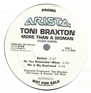 2 TONI BRAXTON MORE THAN A WOMAN & GIVE IT BACK ARISTA PROMO LP & 12" SINGLE NM - Picture 1 of 6