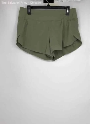 Athleta Womens Green Run With It Elastic Waist Activewear Athletic Shorts Size M - Image 1 of 4