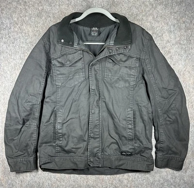 VTG Y2K Oakley Full Zip Jacket Black Mens Size Large Operative Jacket Canvas - Image 1 of 4