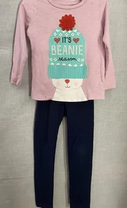 Camisa y pantalón manga larga Carters Girls Its Beanie temporada talla 4 - Imagen 1 de 6
