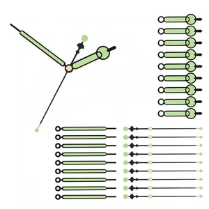 10 Set Aluminum Luminous Clock Hands for Wall Clock Repair DIY Parts Replacement - Picture 1 of 11