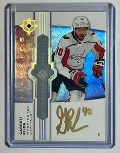 2021-22 UD Ultimate Collection - Emblems - Rookies Auto #UE-GP - Garrett Pilon - Picture 1 of 2