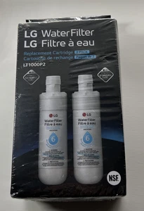 2 pack LG LT1000P2 6-Month / 200 Gallon Refrigerator Replacement Water Filter - Picture 1 of 4