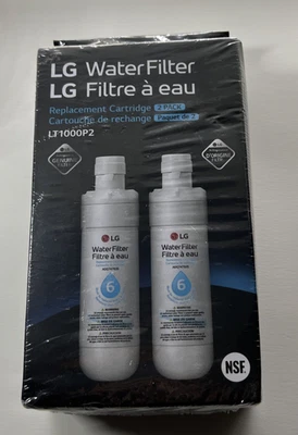 2 pack LG LT1000P2 6-Month / 200 Gallon Refrigerator Replacement Water Filter - Image 1 of 4