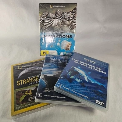 NEW Nature Documentary DVD Bundle (4) – Nat Geo, BBC, Discovery – Sealed R4 - Image 1 of 4