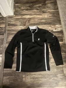 NIKE GOLF Disney Parks Mickey Mouse 1/4 Cremallera Pullover Ajuste Térmico Negro Pequeño 532 - Imagen 1 de 6