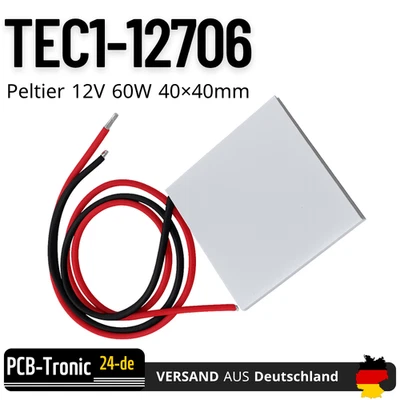 TEC1-12706 12V 60W Peltier Kühler Modul Kühlplatte Thermoelektrisch DIY Arduino - Bild 1 von 4