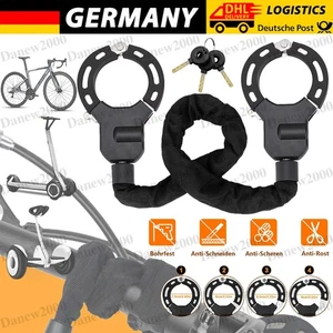 E Scooter Schloss Fahrradschloss Handschellenschloss Hochsicherheits Edelstahl - Bild 1 von 16