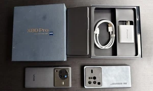 VIVO X80 PRO 5G Zeiss 12gb + 12GB 24Gb Ram 256GB Rom Black Unlocked Dual Sim - Afbeelding 1 van 18