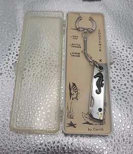 Vintage Key Ring Pocket Knife Souvenir By Carrib New In Box - Picture 1 of 12