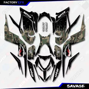 Woodland Savage Camo Racing Graphics kit fits Yamaha Raptor 700 13-25 decal - Bild 1 von 2