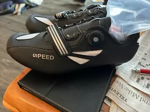 SPEED Road Cycling Shoes Black Adult Size EU 42 NWOT - Picture 1 of 9
