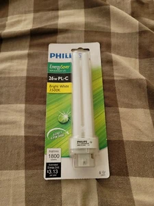Phillips 26 vatios fluorescente brillante no integrado 4 pines 1800 lúmenes ENVÍO GRATUITO - Imagen 1 de 2