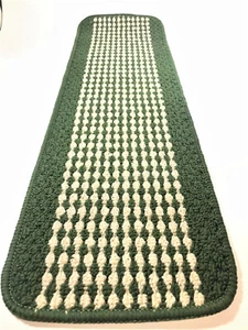 Tappeto Imperiale Tappeto Scale PEDATE - Verde Cacciatore (Confezione da 4) - Foto 1 di 6